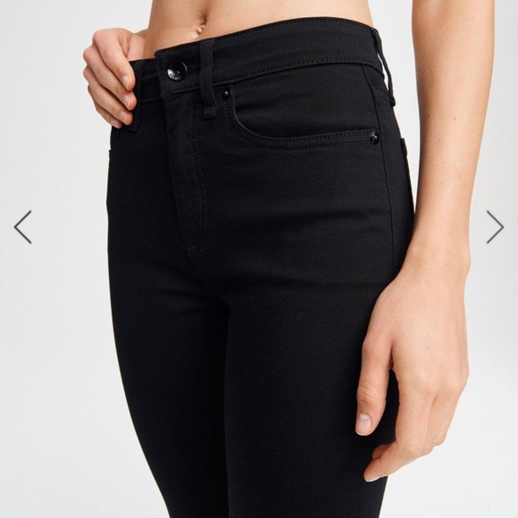 Rag and Bone Nina High Rise Ankle Skinny in washed black. Size 29 - Picture 3 of 7